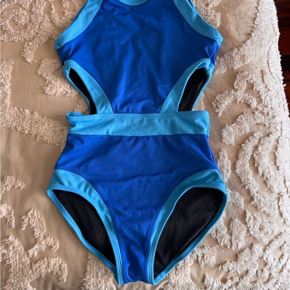 Jo+Jax Power Up Cobalt Leotard Adult XS